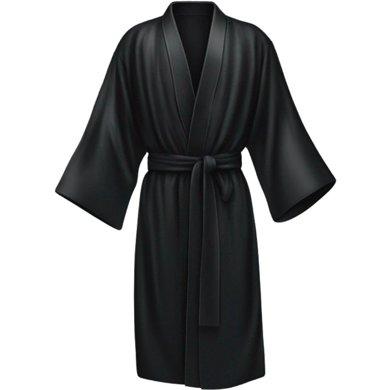 Black silk robe  emoji