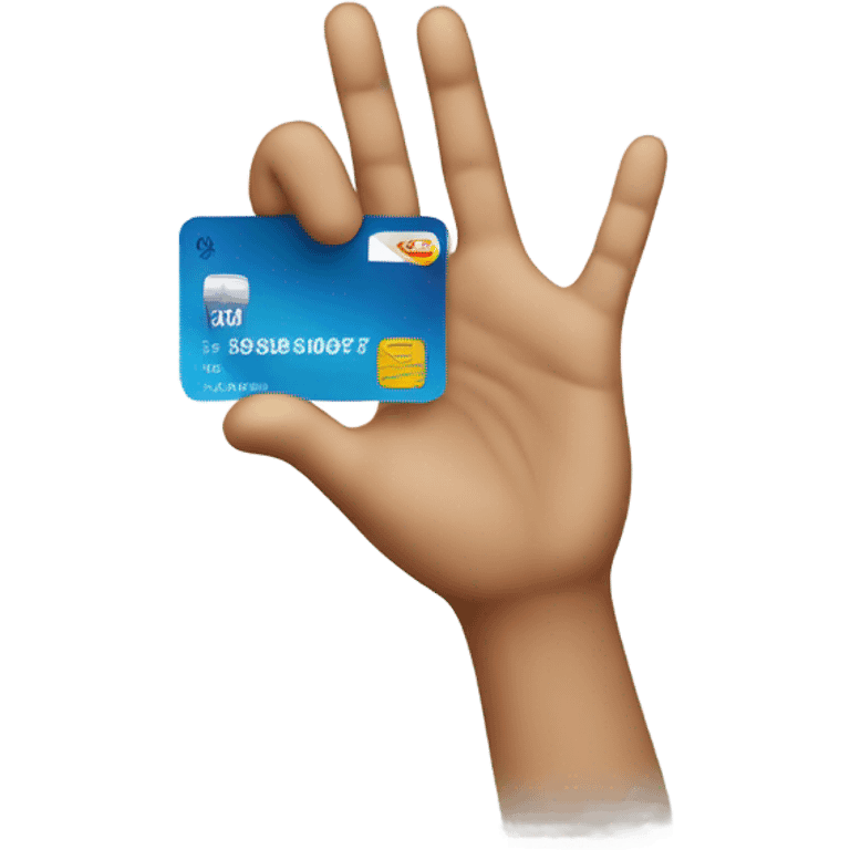 hand with credit card emoji