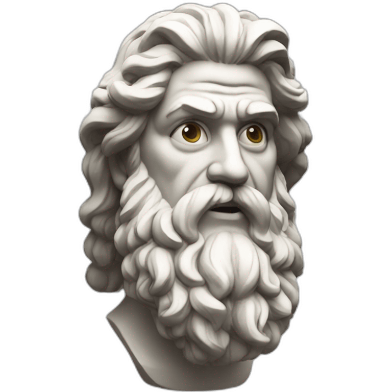 Sculpture of Zeus emoji