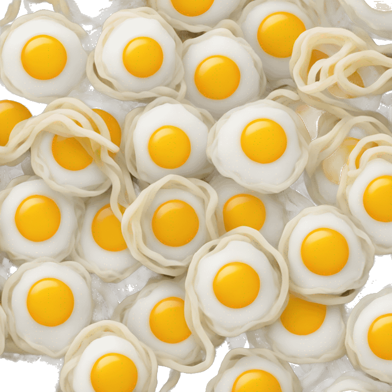 Noodles with eggs  emoji