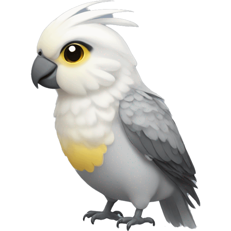 cockatiel grey emoji