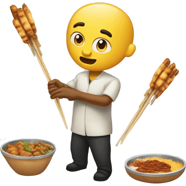 Create Satay Related Discord Emoji.
Make it to be as fun as possible. emoji