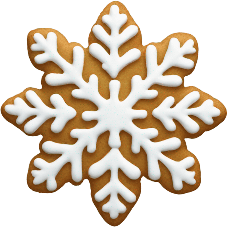 Christmas cookie snowflake shape  emoji