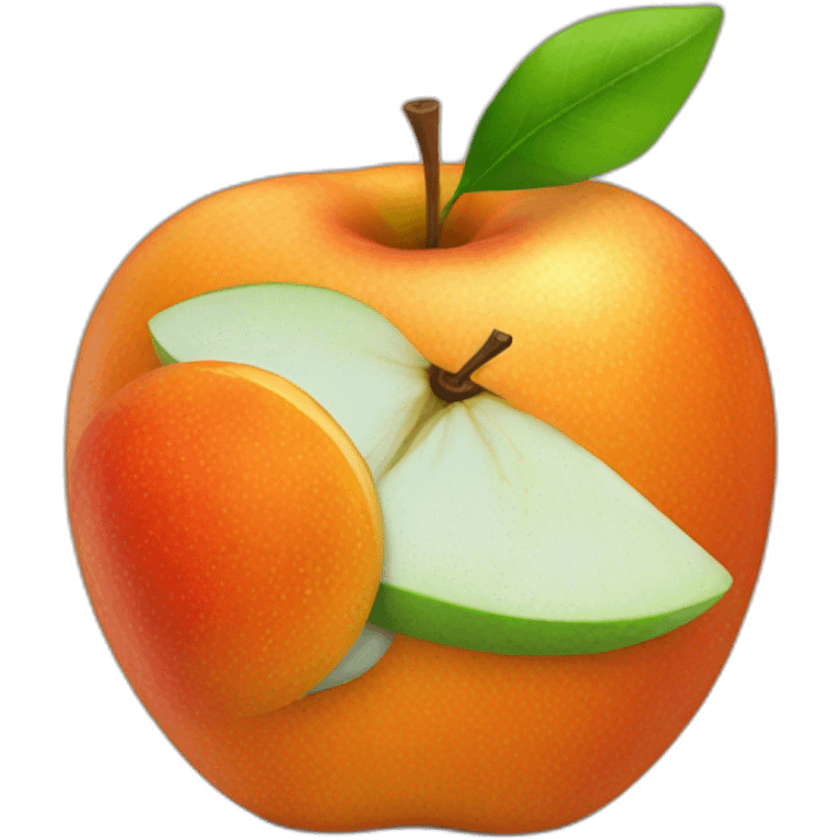 orange apple emoji