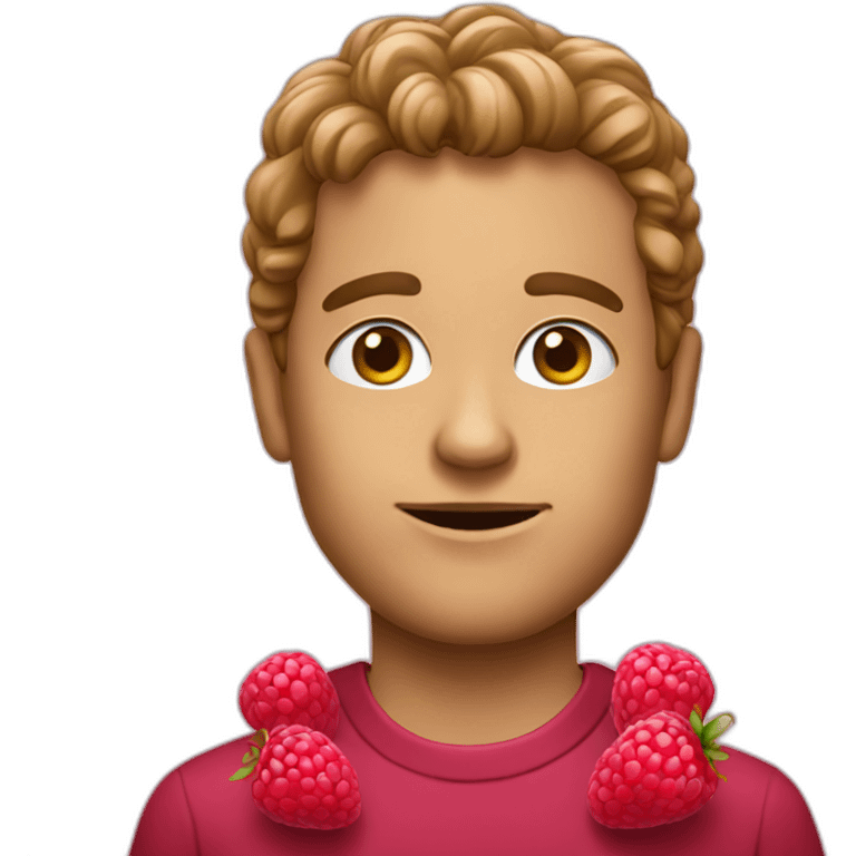 a-raspberry emoji