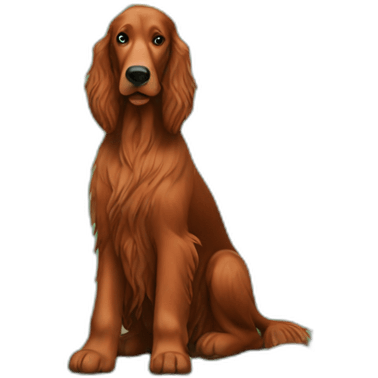 irish setter drinking beer emoji