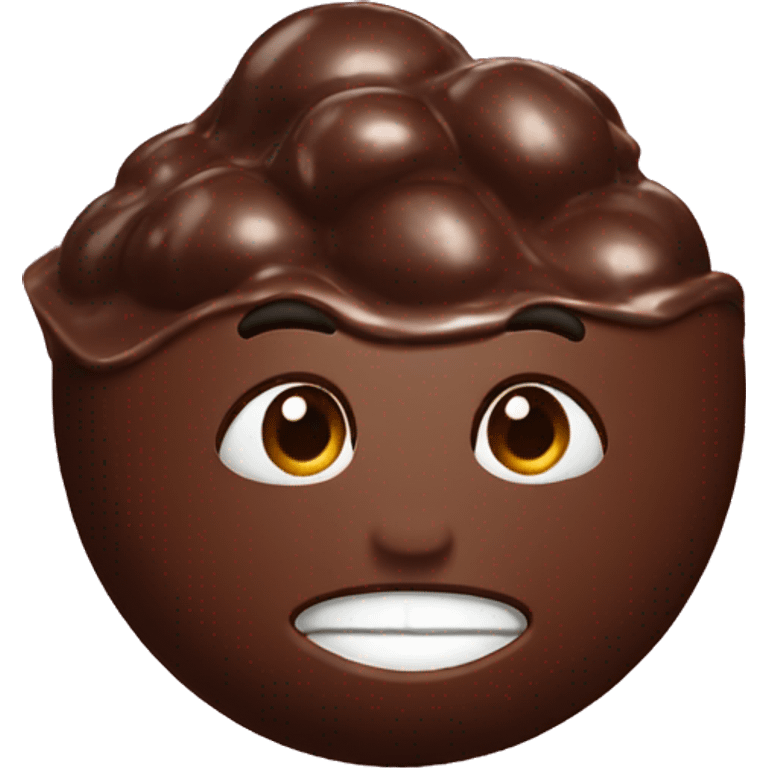 Chocolate con bombom emoji