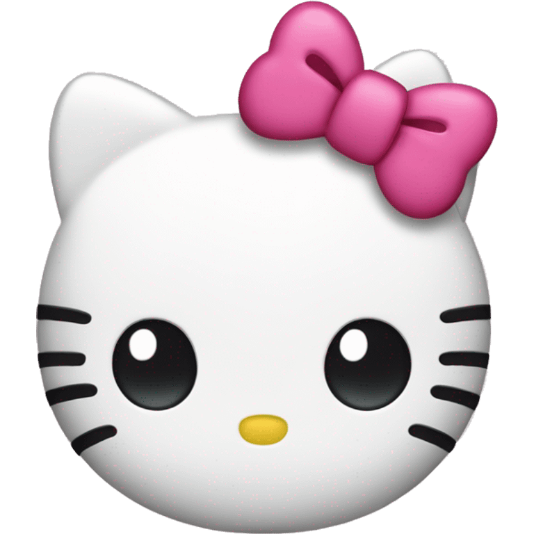 hello kitty with a bow emoji