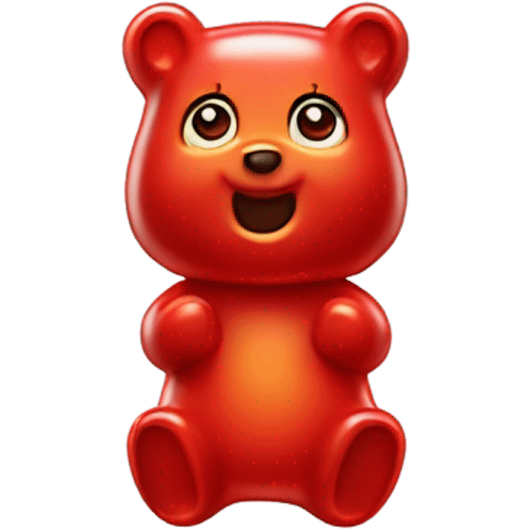 Red gummy bear  emoji