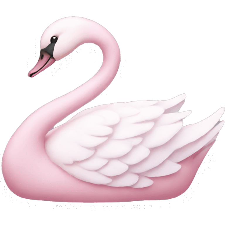 Pastel Pink swan 🦢  emoji