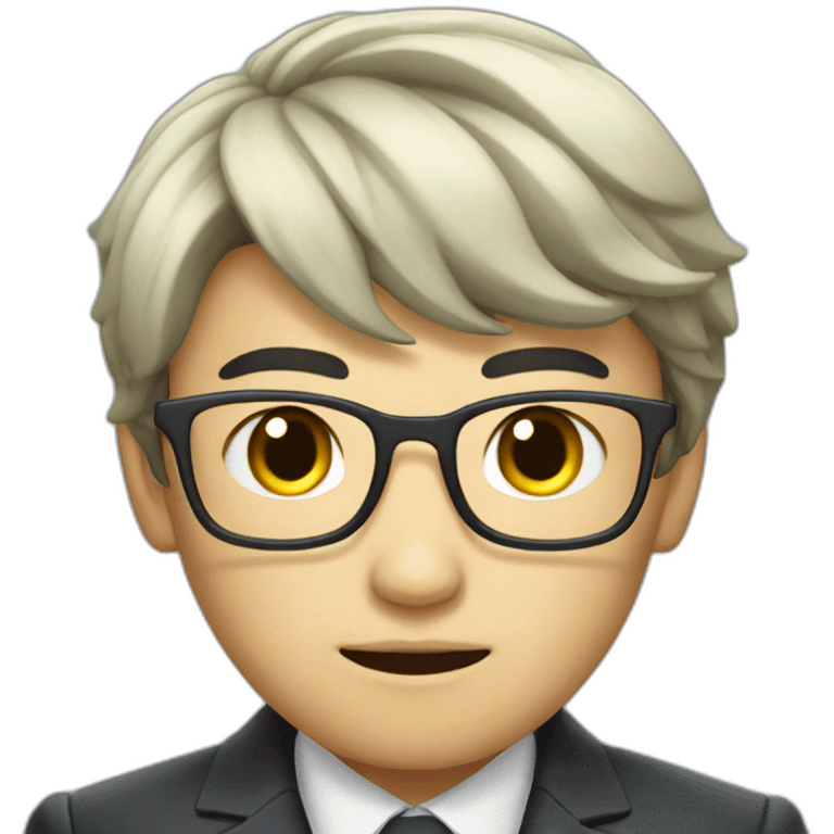 Korean boy ceo villain emoji