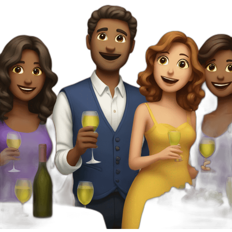 wine party emoji