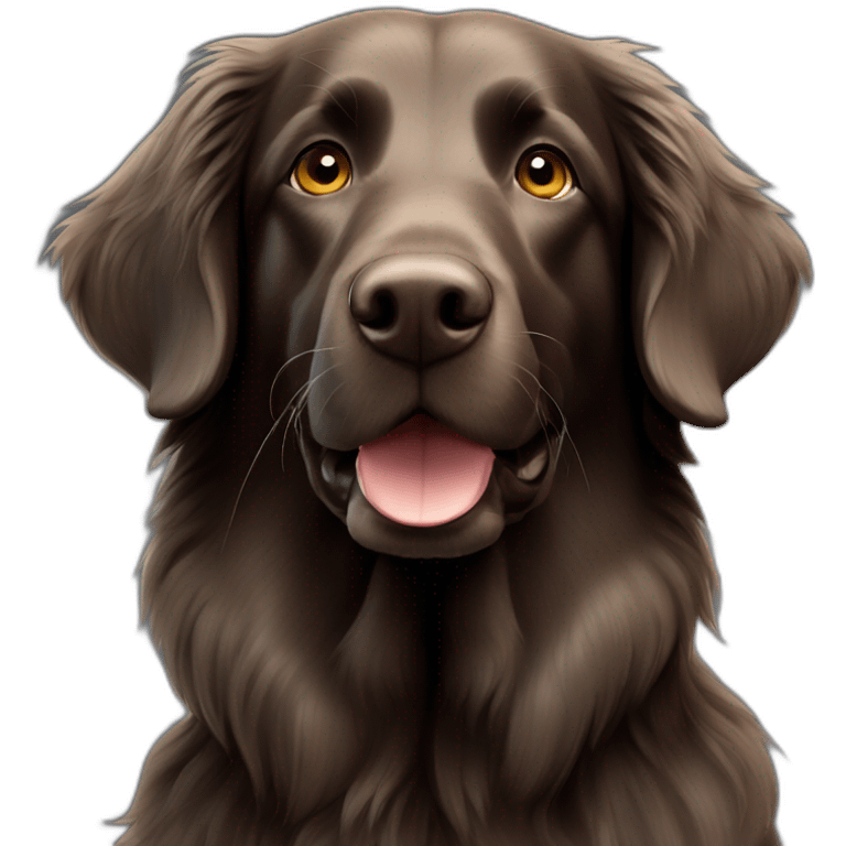 Flat coated retriever emoji