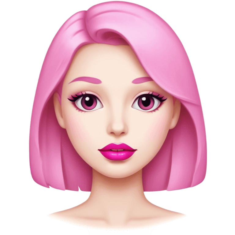 Kiss pink lipstick  emoji