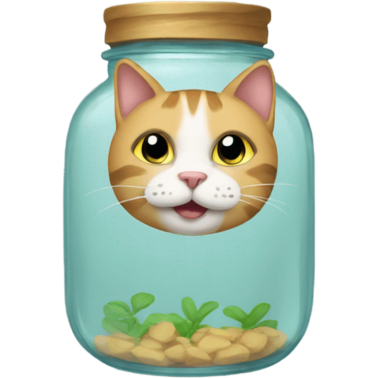 Cat in jar emoji