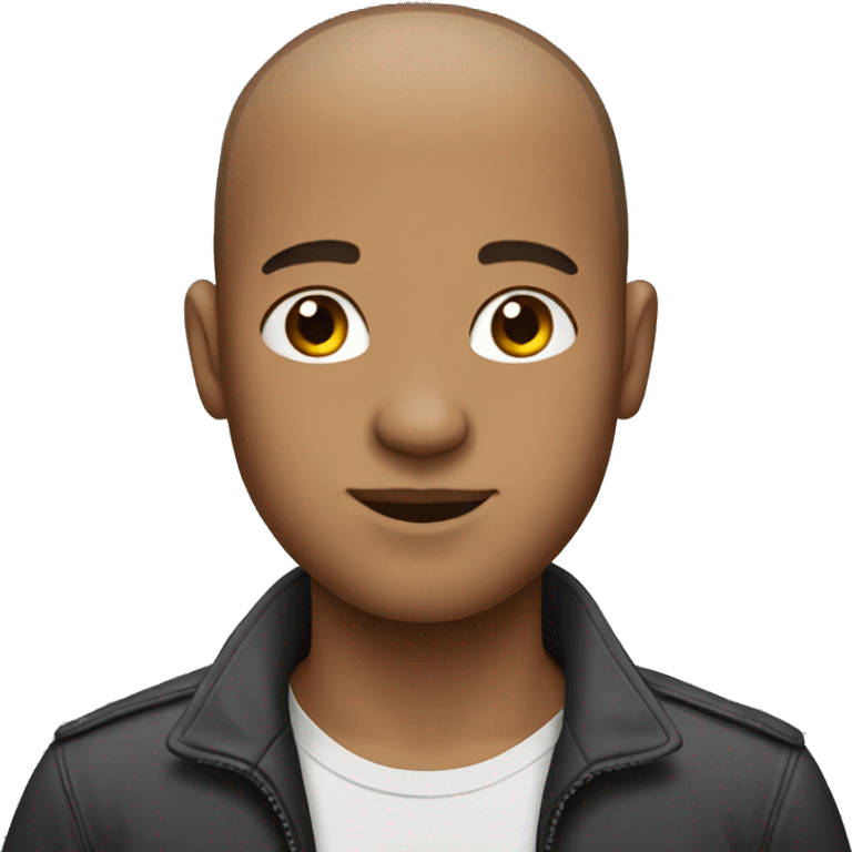 male portrait with buzz cut emoji