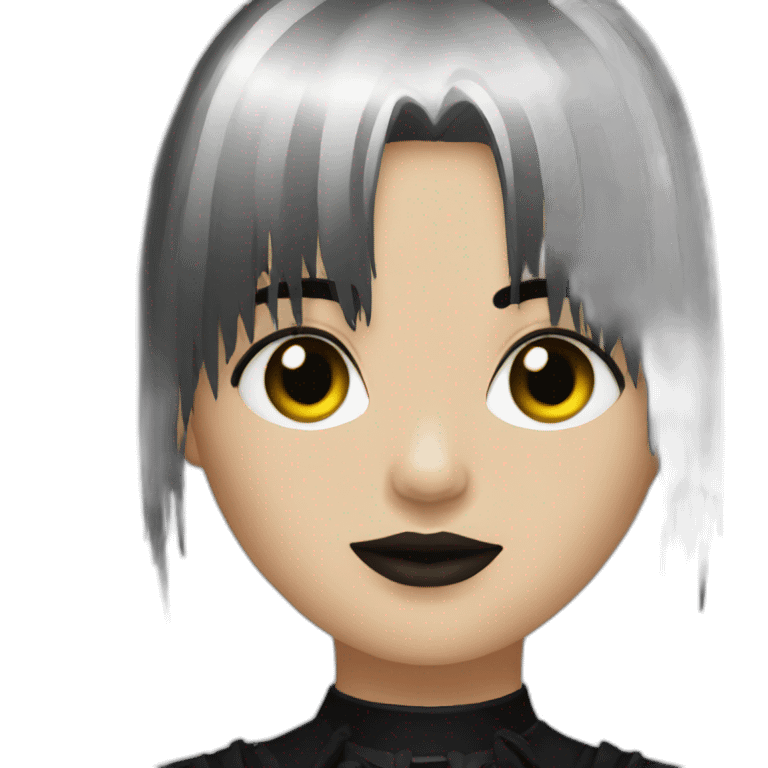 Goth girl fringe emoji