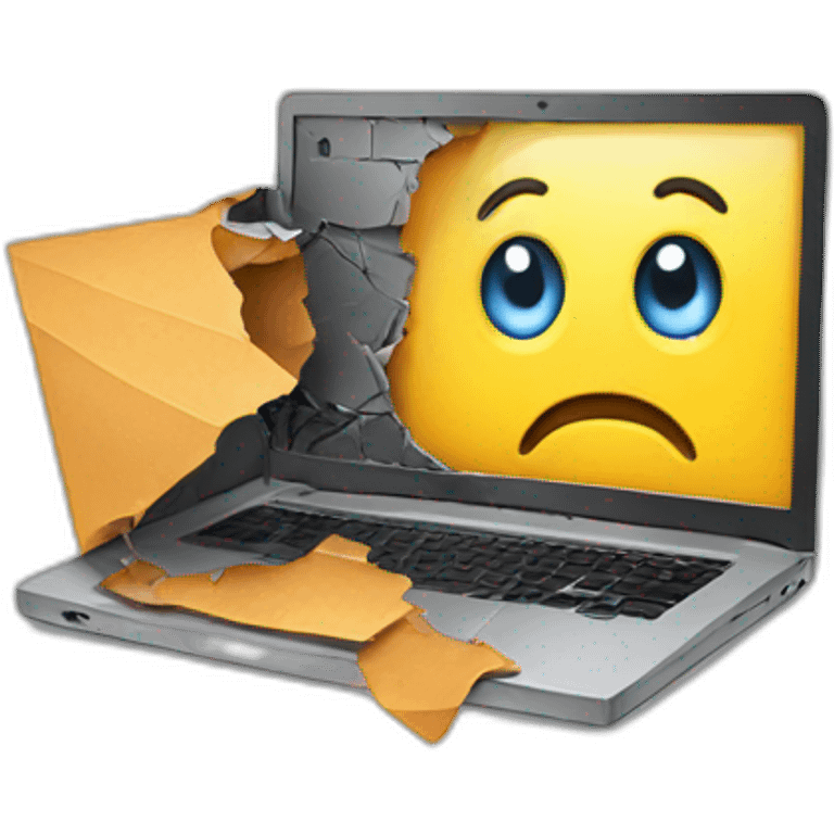 broken laptop emoji