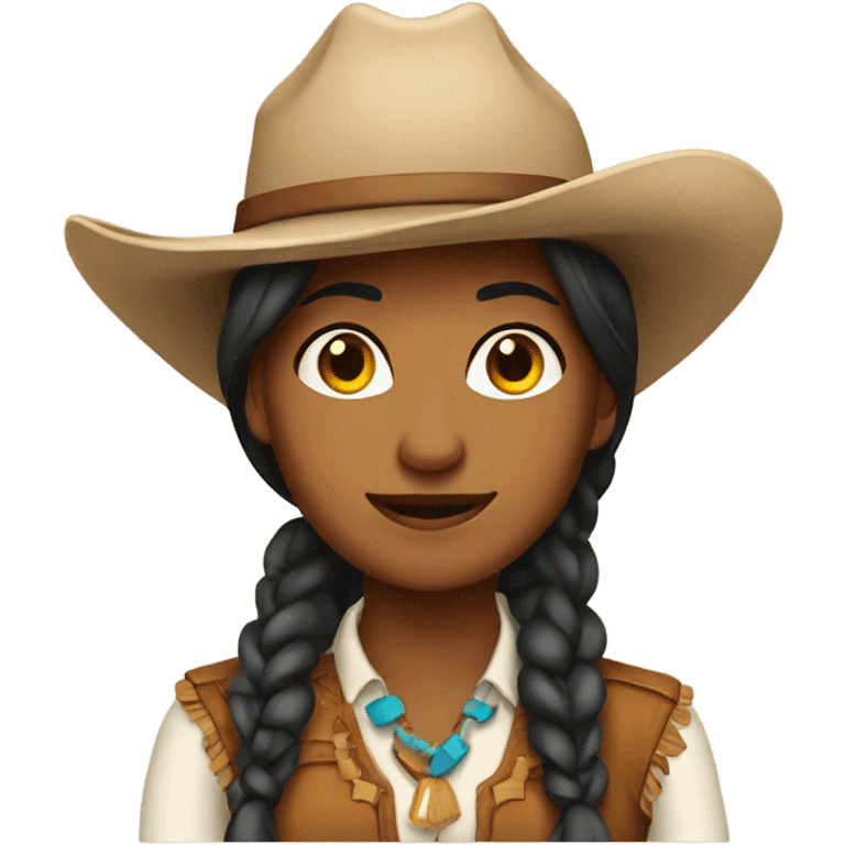 Indian cowgirl emoji