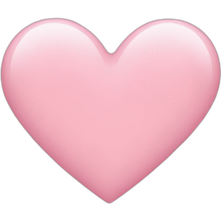 Light pink heart emoji