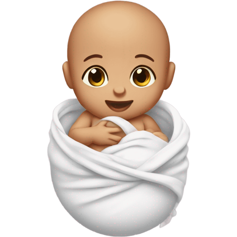 newborn baby with Umbilical Cord emoji