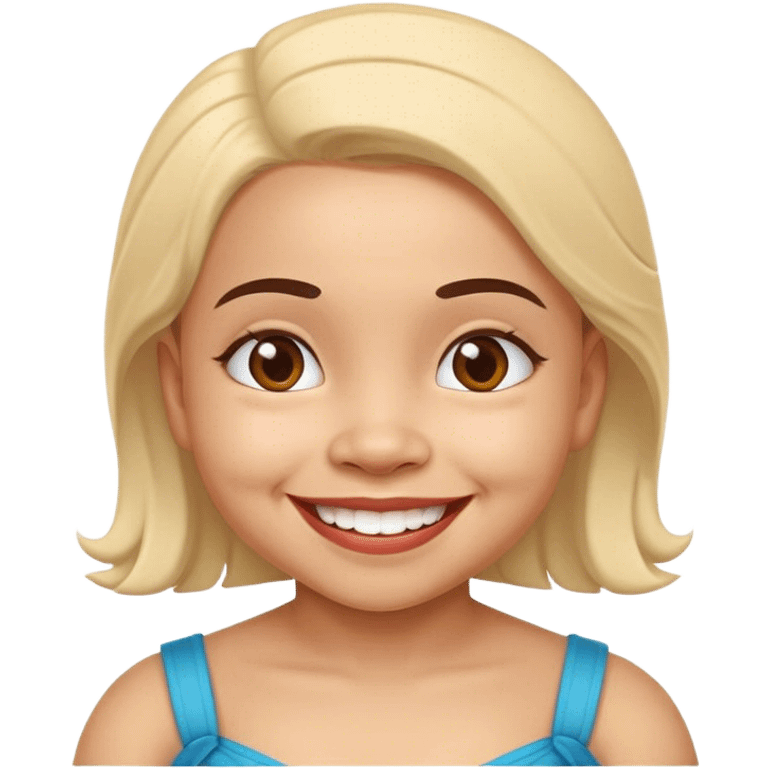 Colombian midget woman smiling emoji