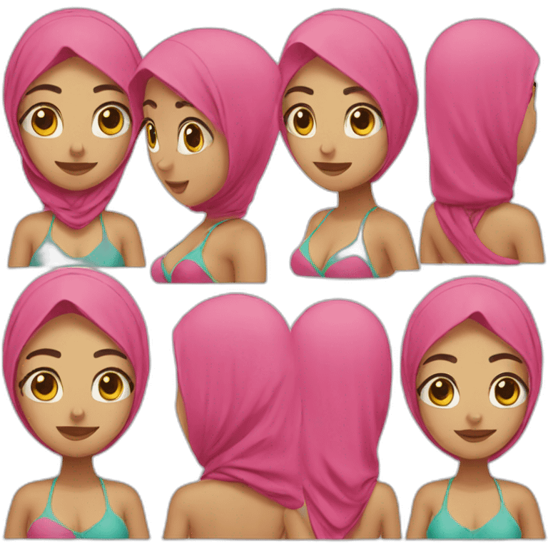 bikini hijab emoji