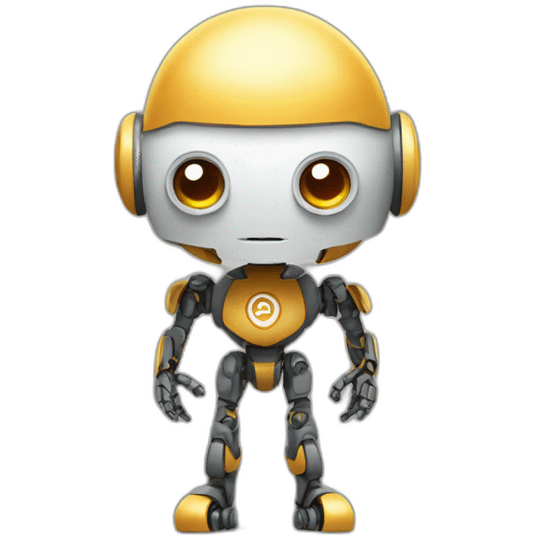 ki robot with an knowledge symbol emoji