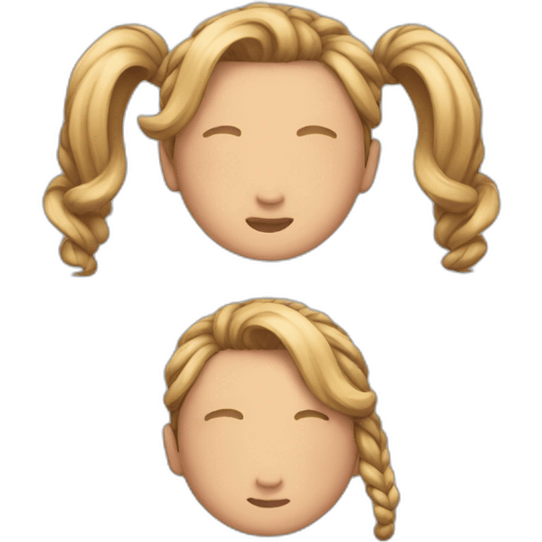 Double ponytail emoji