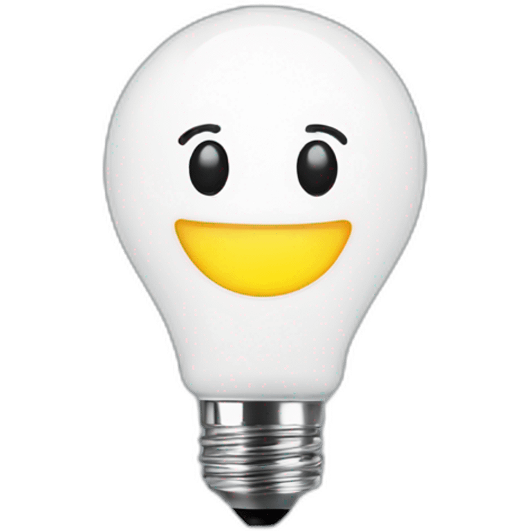 led bulb smiling emoji