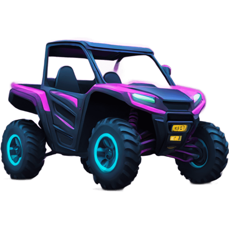 six wheel drive neon utv emoji