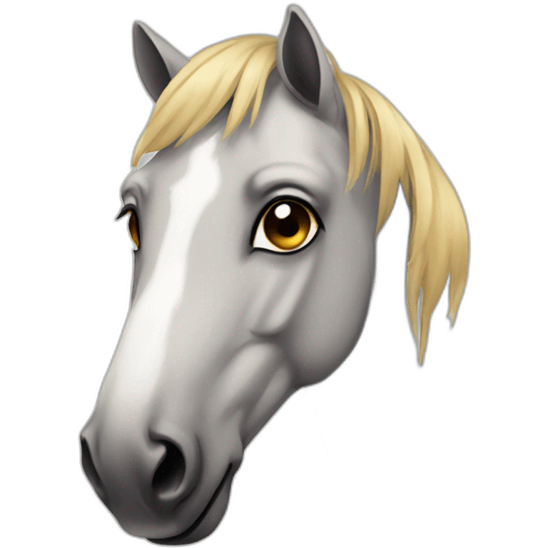 horse with tear emoji