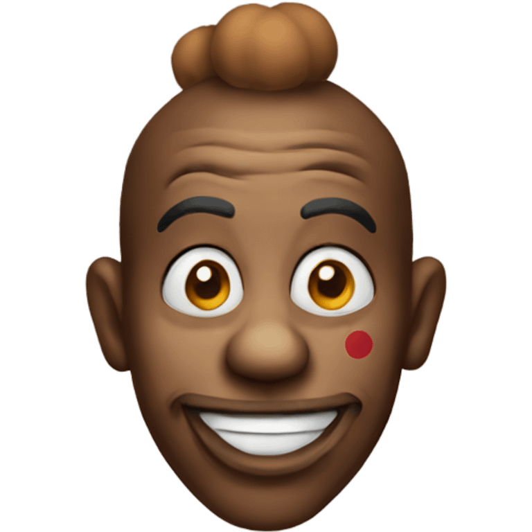 Brown clown emoji