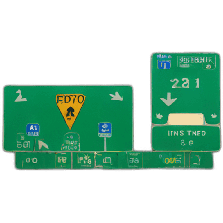 interstate sign emoji