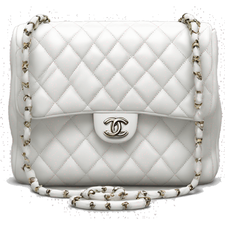 white-chanel-caviar-bag emoji