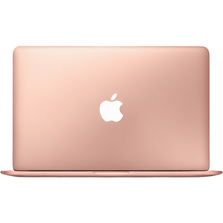 roségold mac book air side vie emoji