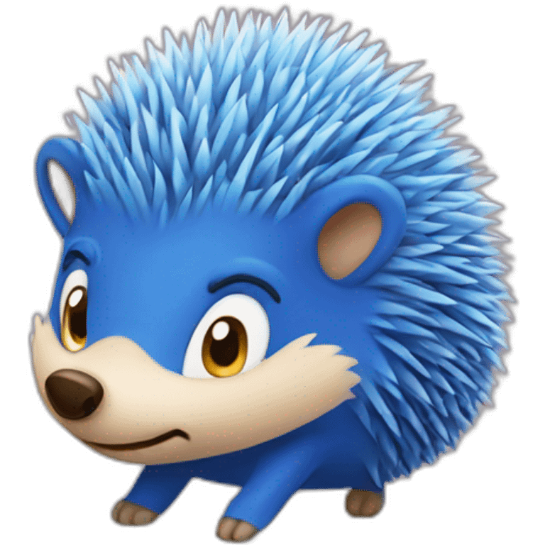 blue hedgehog heart emoji