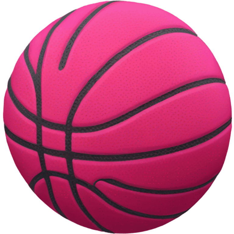 Pink basketball emoji