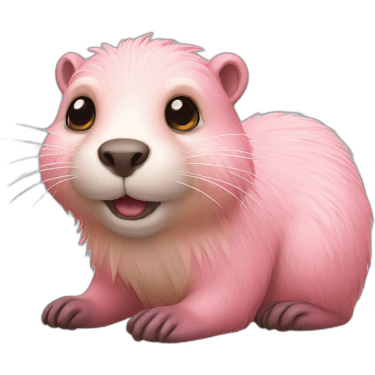 light pink fur beaver emoji