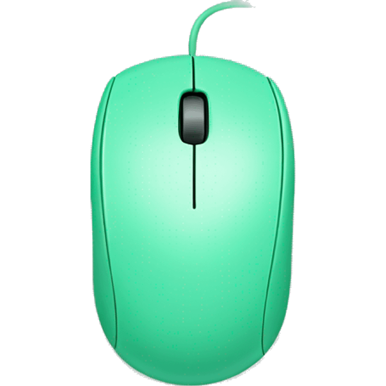 Mint green computer mouse  emoji