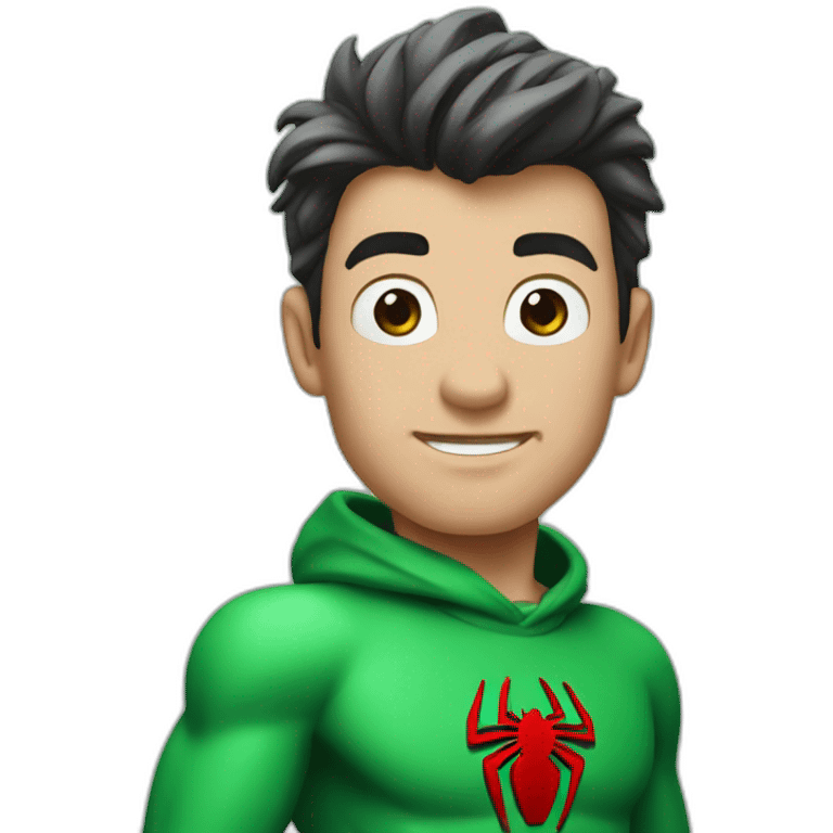 Spider man contre bouffon vert emoji