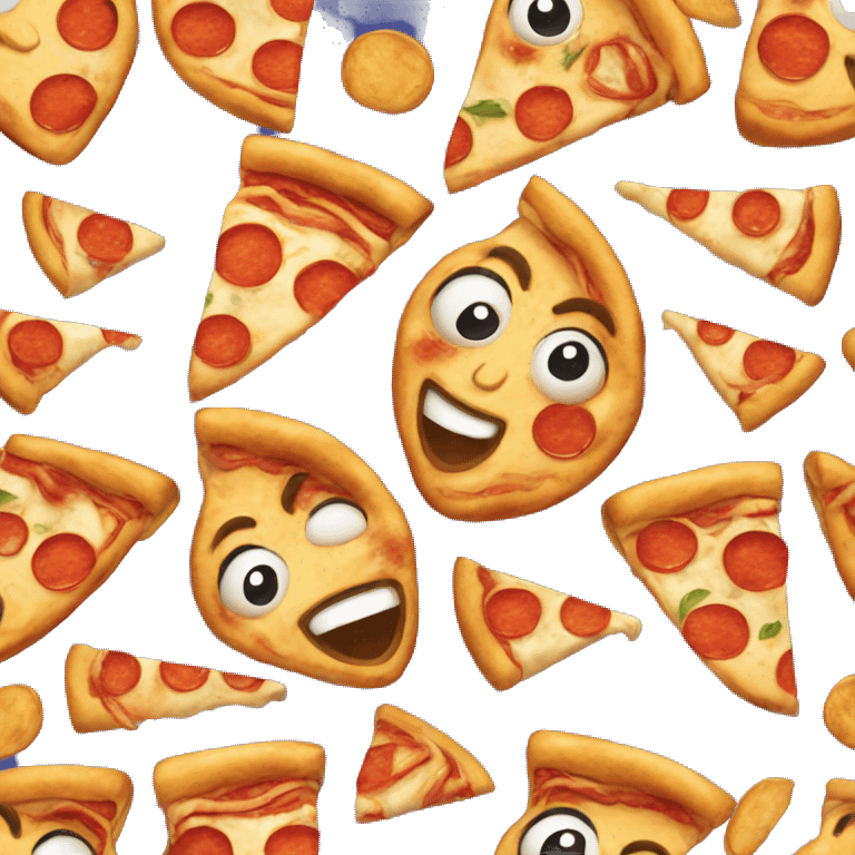 Pizza smil emoji