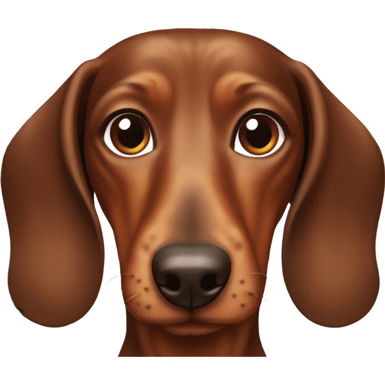 brown dachshund emoji