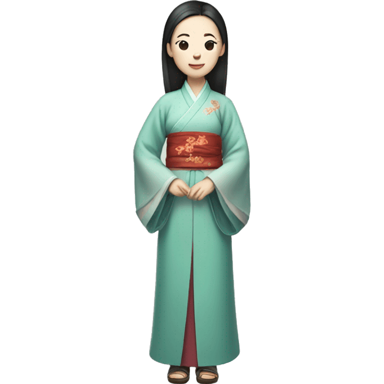 Chinese woman with hanfu emoji