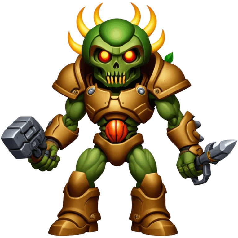 3D, cinematic ultra detailed 32k HD Doom srhoom in pvz 1, brought to life with stunning visual details, each lash, eye, and hair is shown in stunning detail, rich textures, visually rich, so lifelike that it feels like it could leap off the page at any moment emoji