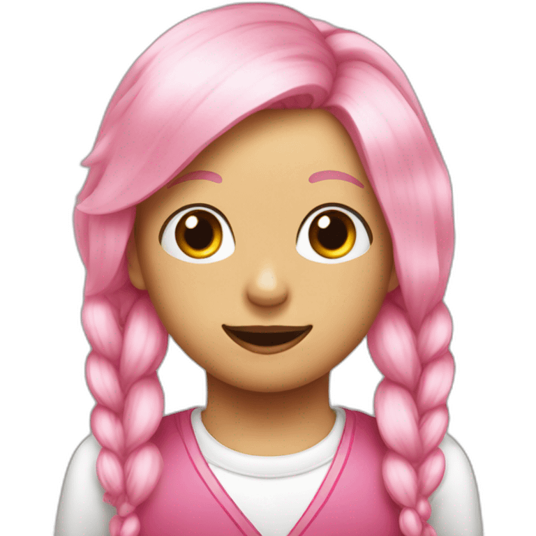 yorkshire-with-the-tongue-and-pink-hairbow-at-the-head emoji