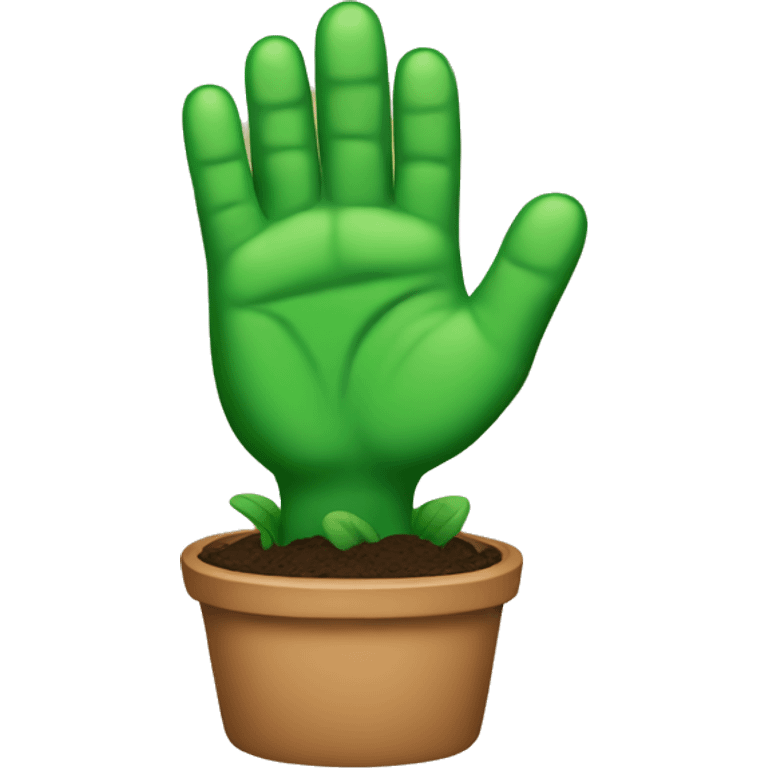 Green fingers emoji