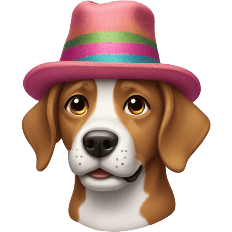 Dog with hat  emoji