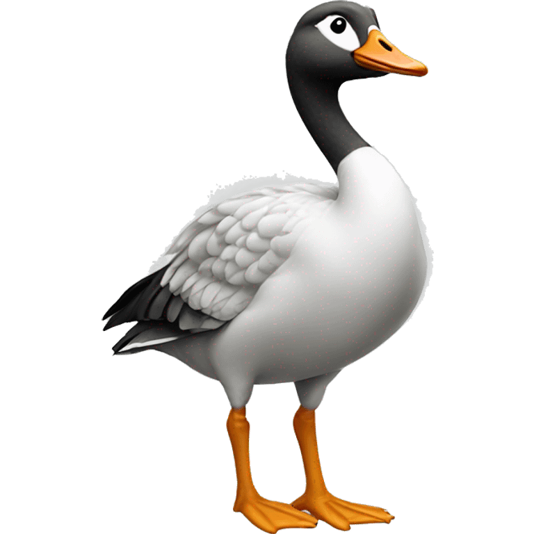 Silly university goose emoji