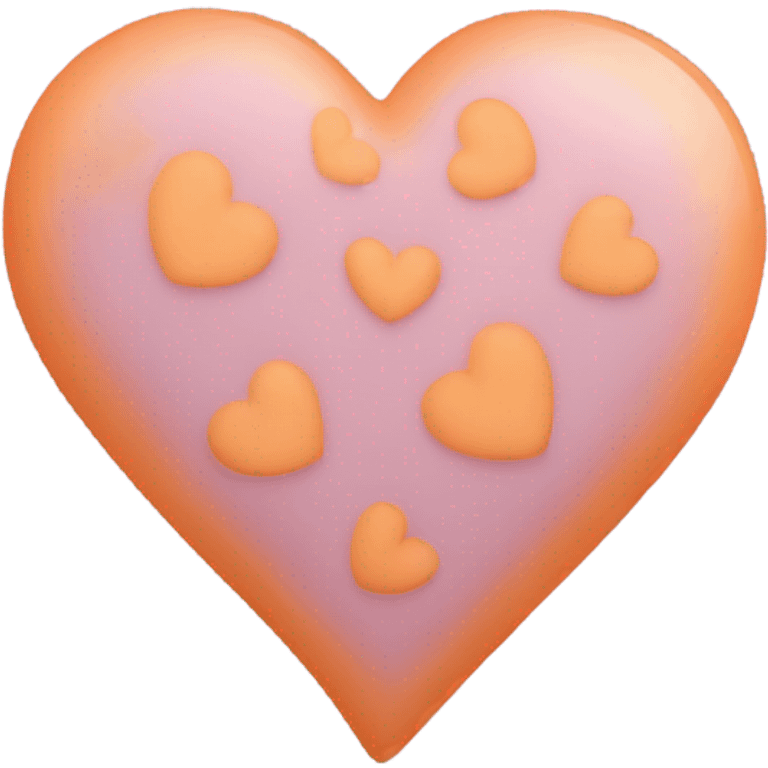 Pastel orange heart emoji